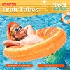 Poolsider Inflatable Pool Floats – 3pk Large Fruit Tubes, 32" – Orange, Watermelon & Kiwi – Fun Pool Toys for Kids - 2 of 4