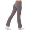 Women's High Waisted Workout Leggings with Zipper Pockets Athletic Yoga Pants Lounge Casual - 3 of 4