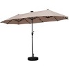 Ainfox 13ft Outdoor Patio Umbrella with Solar Lights and Round Umbrella Base - 4 of 4