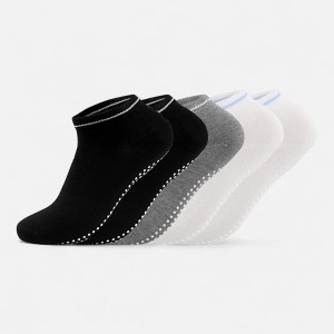 Anna-Kaci Women's 5-Pack Ankle Grip Socks with Non-Slip Soles for Everyday Indoor Comfort - 1 of 4