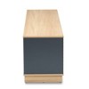 Reed 2 Drawer Wood TV Stand for TVs up to 75" White/Oak - Baxton Studio: Modern Entertainment Center with Storage - 4 of 4