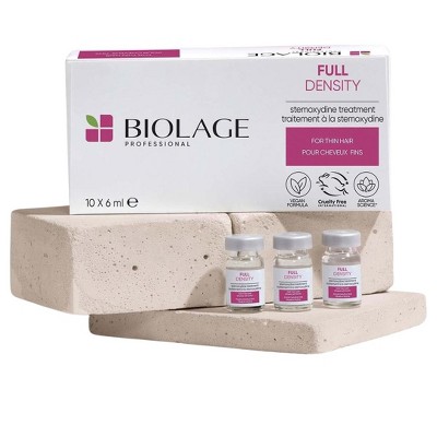Matrix Biolage Full Density Stemoxydine Treatment for Fine Hair | Vegan Formula | Aroma Science | Redensifying  Treatment - (10x6ml)