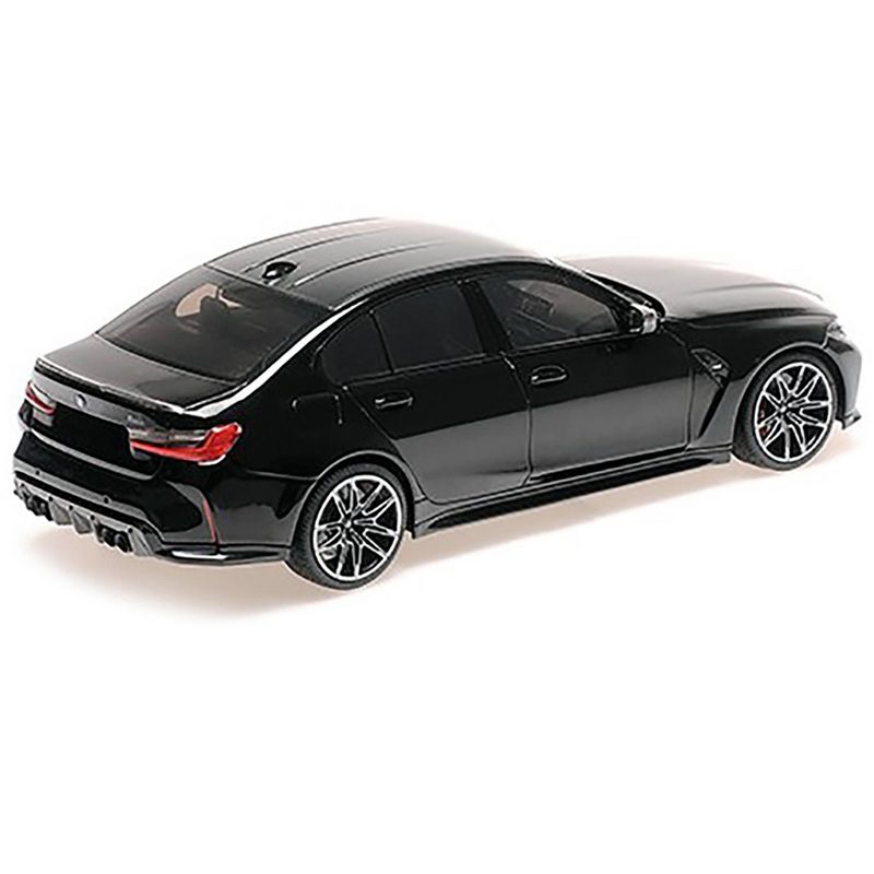 2020 BMW M3 Black Metallic with Carbon Top Limited Edition to 732 pieces Worldwide 1/18 Diecast Model Car by Minichamps, 3 of 4