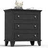 3-Drawer Vintage Dresser for Bedroom - Farmhouse Storage Chest w/Anti-Tip, 300lb Top Capacity - 4 of 4