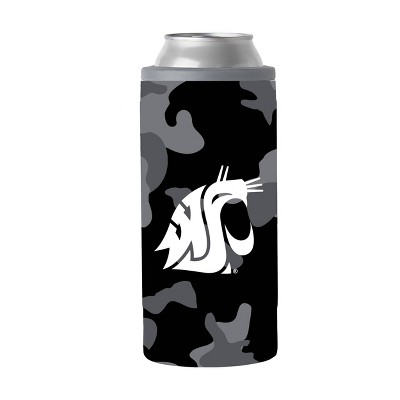 NCAA Washington State Cougars 12oz Black Camo Slim Can Cooler