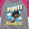 Girls' - Santiago of The Sea - Another Awesome Pirate Adventure Shirt Tail Raglan Graphic T-shirt - 2 of 3