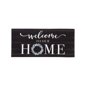 Evergreen Eucalyptus Welcome Sassafras Indoor Outdoor Switch Doormat 1'10"x10" Multicolored - 1 of 2