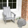 Costway Patio Adirondack Rocking Chair All Weather HDPE Porch Rocker 330lbs Grey Outdoor - 4 of 4