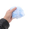 Unique Bargains Two Color Bath Shower Loofah Sponge Blue White 1 Pc - 3 of 4