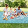 Outdoor Rugs, Reversible Waterproof Patio Rug, Plastic Straw Rug Sun-Resistant RV Mat, Portable Indoor Outdoor Vintage Area Rugs Carpet for Camping - 4 of 4