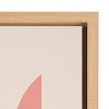 Kate and Laurel Sylvie Mid Century 5 Framed Canvas by Rachel Lee of My Dream Wall, 18x24, Natural - 3 of 4