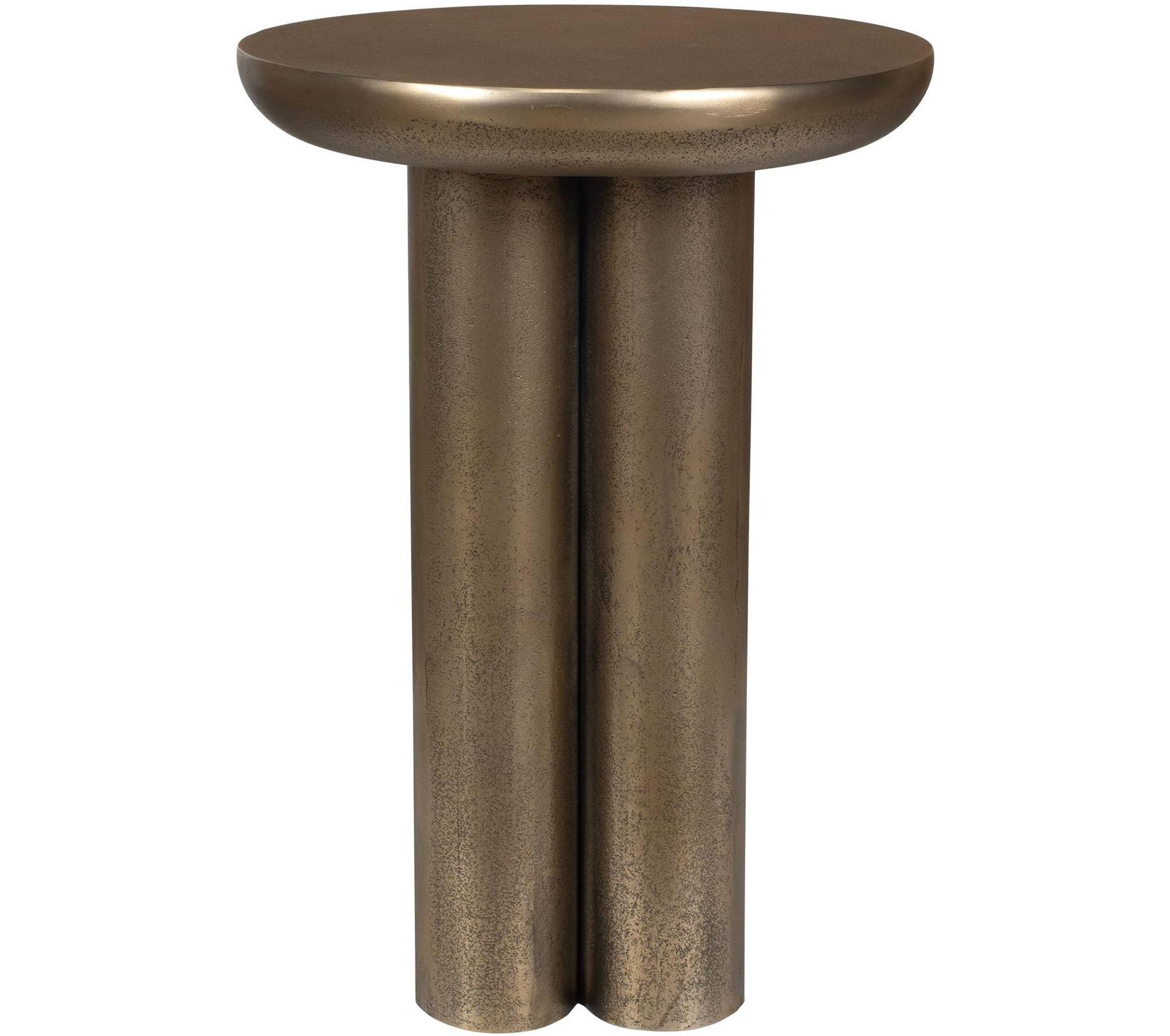 Uttermost Thorp 22" H x 15" W Brass Aluminum Outdoor Accent Table