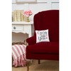 C&F Home 10" x 10" Valentine's Day "Crazy For You" Embroidered Small/Petite Accent Throw Pillow - 3 of 4