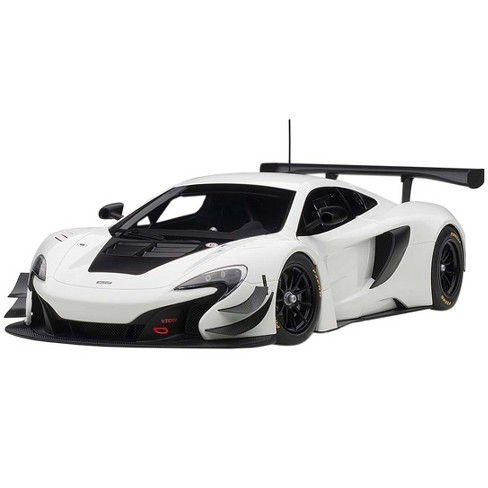 McLaren 650S GT3 White with Black Accents 1/18 Model Car by Autoart