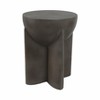 Modern Accent Table - Durable Cement & Pottery Side Table - Contemporary End Table for Living Room, Bedroom & Office - 19" Gray - 2 of 4