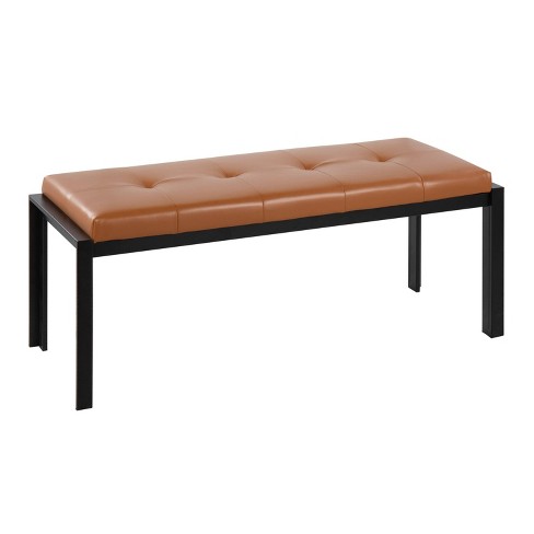 Boris Cushion Bench Seat Faux Leather - Espresso -winsome : Target