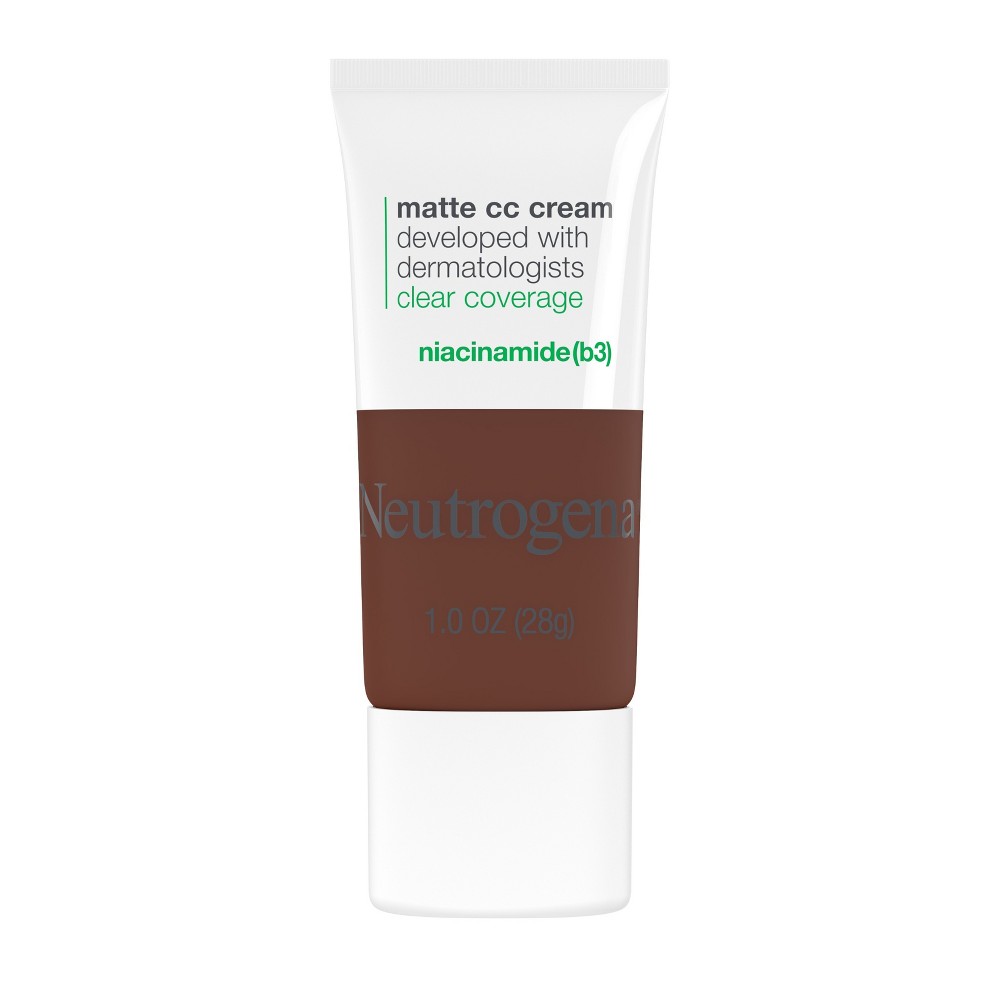 Photos - Other Cosmetics Neutrogena Clear Coverage Flawless Matte Color Correcting Cream, Full-Coverage - 10.0 Sienna 