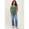 Pinkblush Blue Frayed Hem Ankle Straight Leg Maternity Jeans - 2 of 4
