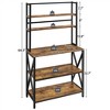 Yaheetech 5-Tier Kitchen Baker's Rack Utility Storage Shelf With 5 Shelves & Adjustable Feet - 3 of 4