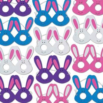 Neliblu Bulk Party Pack Easter Bunny Glasses for Easter Basket Stuffers, Bulk Pack of 12 Foam Glasses in 4 Assorted Colors