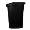 Hefty 12.3gal Slim Step Trash Can With Locking Lid Black : Target