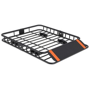 Roof Rack Basket, Heavy-Duty 200LB Capacity Adjustable Cargo Basket, Powder-Coated Steel Rack with Extension for SUV, Truck, Jeep & Off-Road Vehicles - 1 of 4