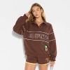 Women's Go Sports Fleece Graphic Pullover Sweatshirt - Brown - 2 of 3