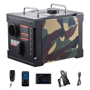 VEVOR Diesel Heater, 8KW, DC 12V/24V, All in One Portable Diesel Air Heater with Bluetooth APP Control, Remote Control and LCD Screen,Black - 1 of 4