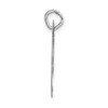 Black Bow Jewelry 14k White Gold, Ella Collection, LG Fancy Script Initial Pendant A-W - 2 of 4