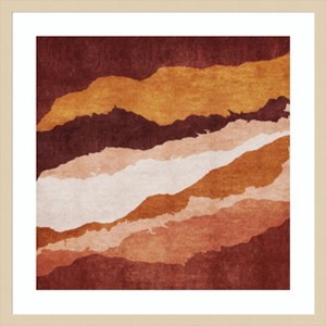 Amanti Art Hardal Catlak Katmanlar2 by Emel Tunaboylu Wood Framed Wall Art Print - 1 of 4