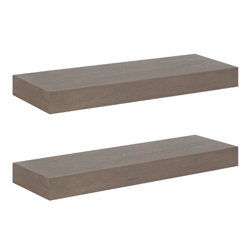 Target wood best sale floating shelves