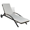 vidaXL Sun Lounger Brown PE Rattan Standard Height-Adjustable - 2 of 4