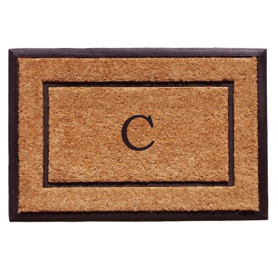 Calloway Mills 101632436C The General Monogram Doormat, 24" x 36", Letter C