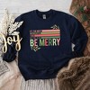 Simply Sage Market Women's Graphic Sweatshirt Be Merry Stripes - 2 of 2