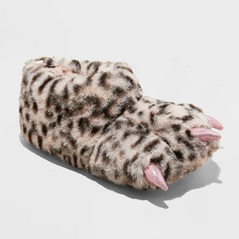 Kids' Kelsi Monster Foot Character Slippers - Cat & Jack™ Pink - image 1 of 4