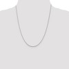 Black Bow Jewelry 1.1mm Sterling Silver Solid Diamond Cut Rope Chain Necklace - 2 of 4