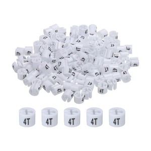 Unique Bargains Round Color Coding Reusable Easy to Recognize Garment Hanger Marker 150 Pcs - 1 of 3