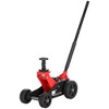 HOMCOM 1.5 Ton Big Wheel Off-Road Jack with Extra Saddle, Heavy Duty Steel Hydraulic Car Jack, Vehicle Lift Floor Jack for Trucks, SUVs, ATVs, Red - 4 of 4