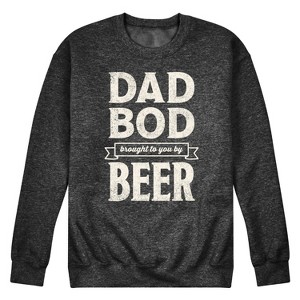 Men's - Instant Message - Dad Bod By Beer Graphic Fleece Sweatshirt - 1 of 4