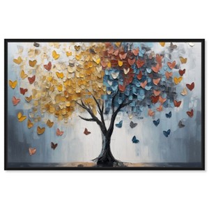 Art Remedy Butterfly Dream Tree I Colorful Tree Art Framed - 1 of 4