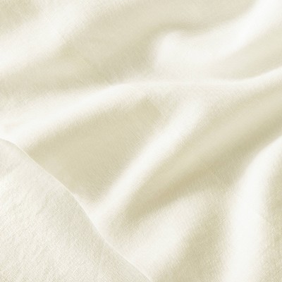 Standard 100% Washed Linen Solid Pillowcase Set Washed Black - Casaluna™