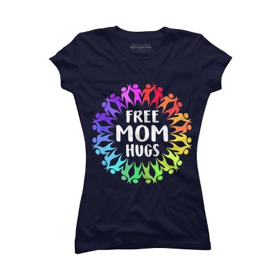Adult Design By Humans Free Mom Hugs Pride Circle of People By adamle1987 T-Shirt