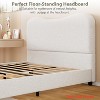 Twin/Full/Queen Size Bed Frame for Kids w/ Velvet Upholstered Headboard, Cute Low Profile Platform Bed for Girls and Boys - 4 of 4