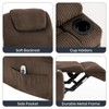 Power Lift Recliner Chair with Massage & Heat, Electric Recliner with Remote, 2 Cup Holders, Side Pockets and Stand Assist for Living Room, Bedroom - 3 of 4
