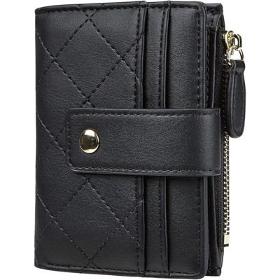 FATMOON Women’s Bifold Leather Wallet with Zip Coin Pocket - Easy to Use Card Holder for Credit Cards, ID, Cash & Coins