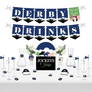 Big Dot of Happiness Kentucky Horse Derby - DIY Horse Race Party Derby Drinks Signs - Drink Bar Decorations Kit - 50 Pieces - 1 of 4