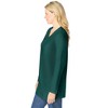 Woman Within Plus Size Perfect Long-Sleeve V-Neck Tunic - 4 of 4