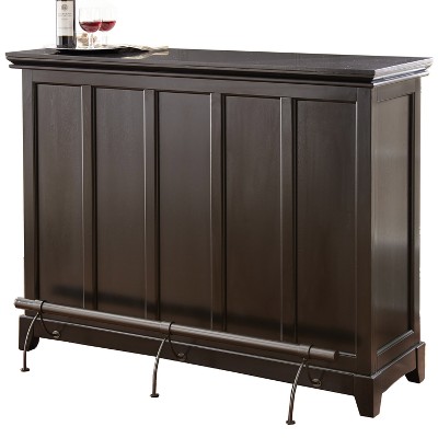 Garcia Counter Height Bar Black Steve, Free Standing Bar Counter With Stools