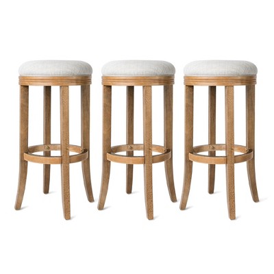 Maven Lane Eva Rotating Backless Kitchen Stool, Set of 3