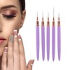 Unique Bargains Fine Nail Art Brushes Kit 1 Set - 4 of 4